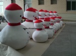 Snowman decoration mascot for shop