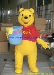 Winnie the pooh bear unisex mascot costume