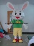 Big head male rabbit animal mascot costume