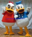 Donald and Daisy duck mascot costume