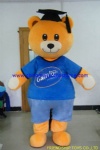 Teddy bear logo customized mascot costume