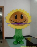 Sun flower in Zombies game mascot costume