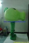 Peashooter in Zombies mascot costume