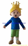 Prince boy moving mascot costume