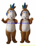 Ice age monkey character mascot costume