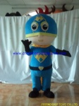 Customized superman boy mascot costume