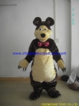 Masha the bear plush mascot costume