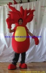 Fire customized mascot costume