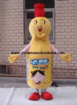 Yellow bottle mascot costume