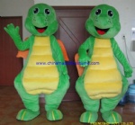 Green dragon party mascot costume