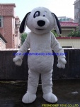 Big white dog party mascot costume