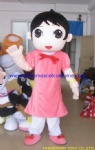 Girl party mascot costume