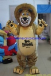 Lion plush mascot costume