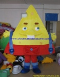 Cheese food mascot costume