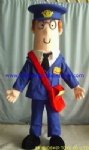 Postman human mascot costume