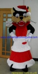 Wolf with Christmas dress plush costume