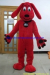 Customized red dog mascot costume
