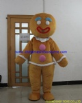 Run, run, the gingerbread man mascot costume