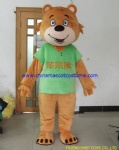 Brown bear character mascot costume