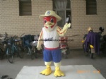 Red bird animal mascot costume