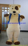Bear with bag mascot costume