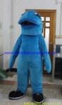 Blue fish animal mascot costume
