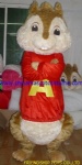 Alvin and the Chipmunks squirrel animal mascot costume