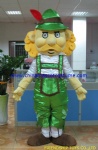 Farmer human mascot costume