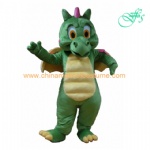 Green dragon, dinosaur plush mascot costume