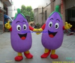 Eggplant food mascot costume