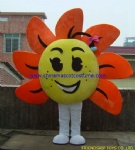 Sun flower plant mascot costume