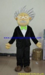 Old man character mascot costume