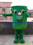 Trash can customized mascot costume