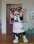 Doll girl character mascot costume