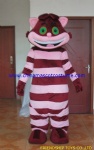 Cheshire Cat cartoon mascot costume