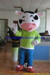 Milk cow animal mascot costume