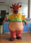 Cow plush mascot costume