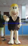 Savage man, Barney Rubble mascot costume